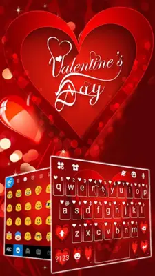 Valentine Hearts Theme android App screenshot 1